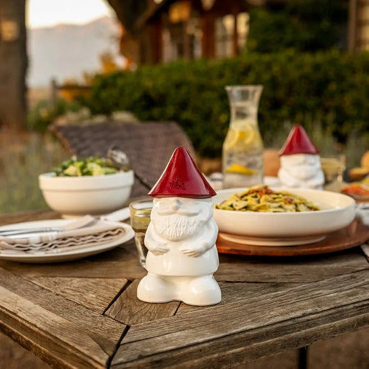 2-Pack Paintable Gnome Table Torch 7" Red and White