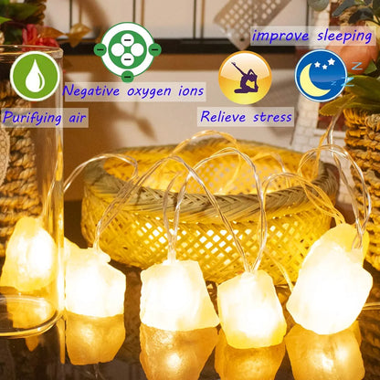 Himalayan Salt String Lights 8 FT 10 LED
