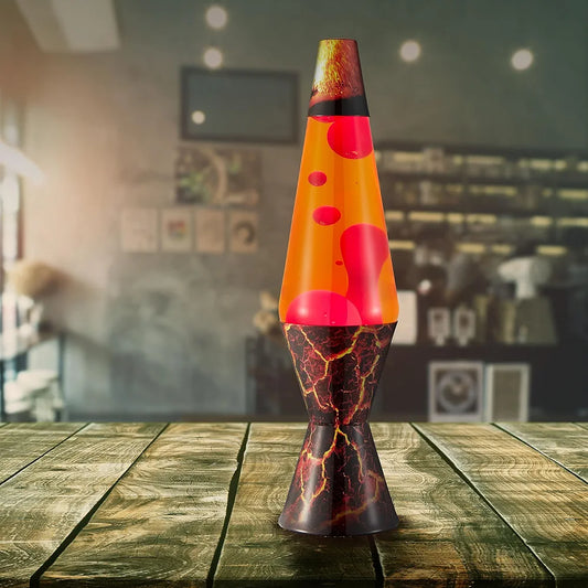 Lava® Lamp - 14.5" Volcanic Crags - The Original Motion Light - Red Wax and Orange Liquid