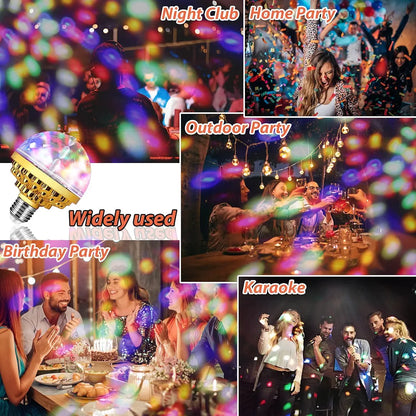 4 Pack Colorful Magic Rotating Ball Light, LED Plug in Disco Ball Light