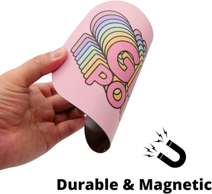 Girl Power Pink Rolling Tray with Magnetic Lid