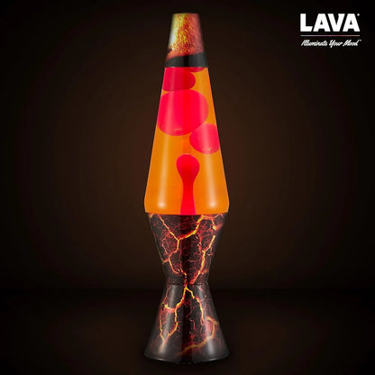 Lava® Lamp - 14.5" Volcanic Crags - The Original Motion Light - Red Wax and Orange Liquid