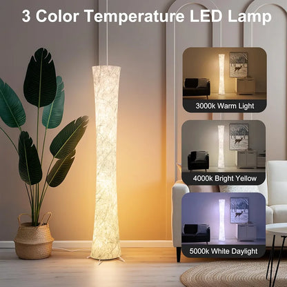 Floor Lamp, 61'' Smart RGB LED Corner Lamp with Music Sync