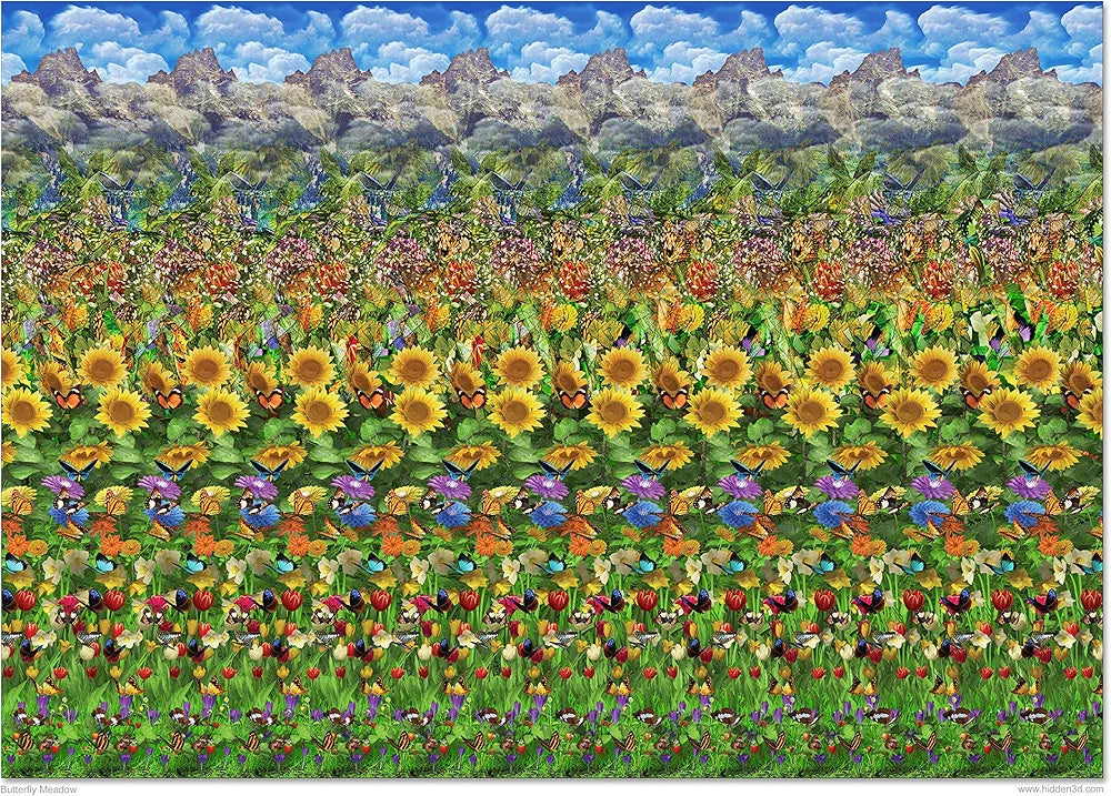 Set of Six Magic Eye Posters