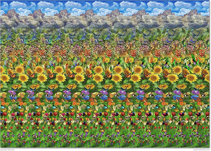 Set of Six Magic Eye Posters