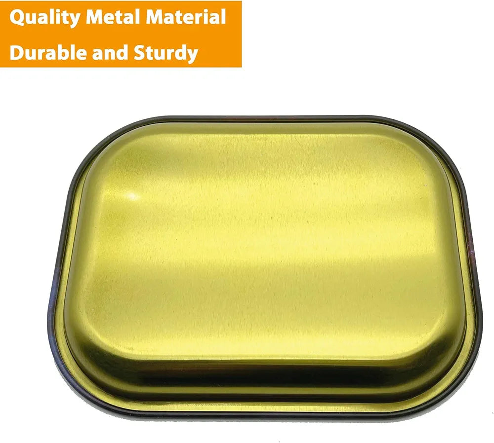 Metal Rolling Tray with Magnetic Lid, Galaxy Printing Rolling Tray with Lid (7”x5.5”)