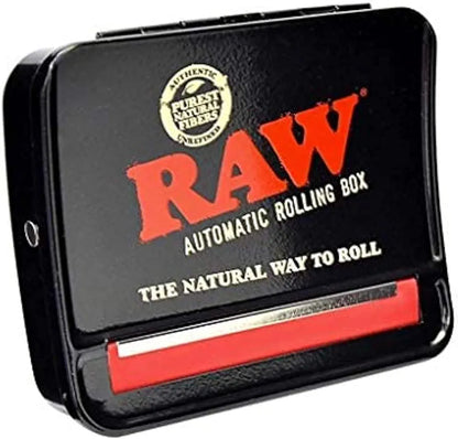 RAW 79mm Adjustable Automatic Cigarette Rolling Box (RED)