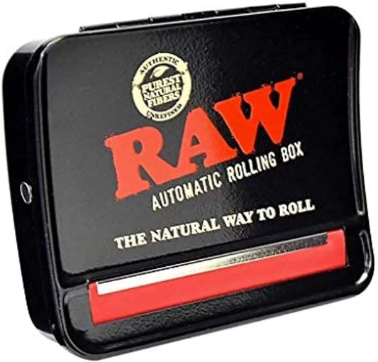 RAW 79mm Adjustable Automatic Cigarette Rolling Box (RED)