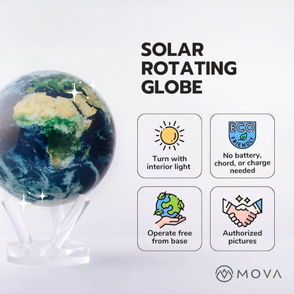 Self Moving MOVA Globe – Political Map Yellow 4.5”