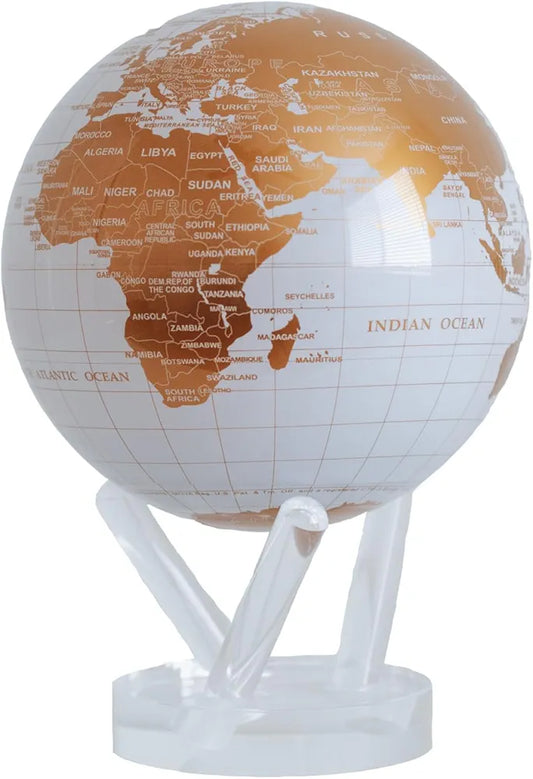 Self Moving MOVA Globe – White and Gold 4.5”
