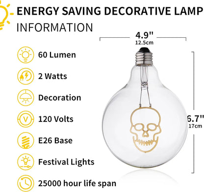 Skullz 2W LED Decorative Globe Light