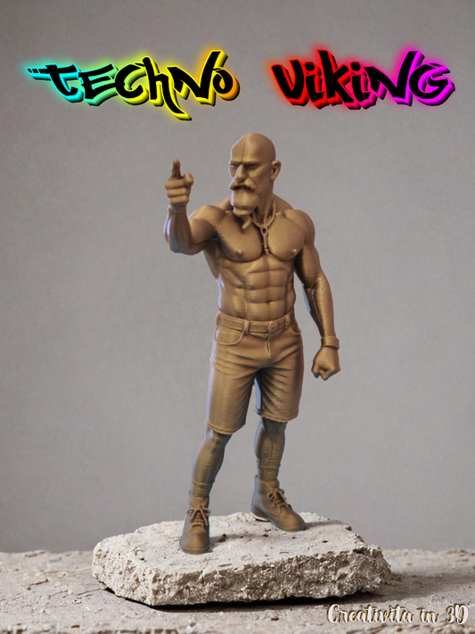 Techno Viking Figure 9" Select Painted or Unpainted