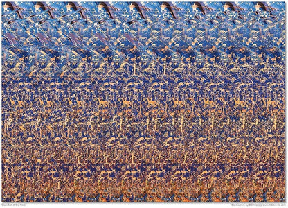 Set of Six Magic Eye Posters